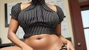 I’m Obsessed with Sweet Amina, Nigerian Teen in Hentai Fantasy