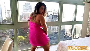 Vitória Dias's Ass Fucked High Without Condom.