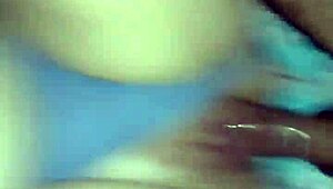 Horny White Slut Masturbates Big Monster Cock