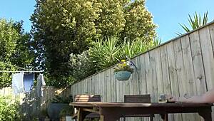 NZ MILF Slut Fucked on Picnic Table with Neighbor Views