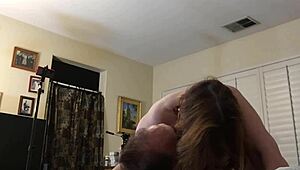 Double trouble with a mature and amateur couple in a hardcore scene.