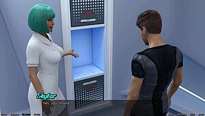 hot black women fuck in 3d space game outfit!