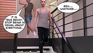 Why does this busty mature cheat in the 3d comic?