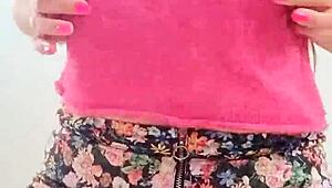 Model Poses Big Natural Boobs With Horny Moans! Depravedminx!