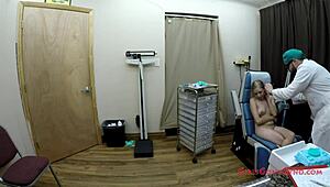 Ava Siren and Angel Santana's first gyno exam with Doctor Tampa