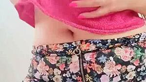 Model Poses Big Natural Boobs With Horny Moans! Depravedminx!