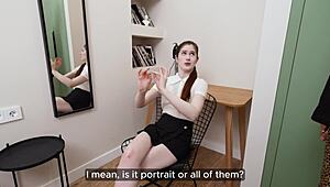 this photographer just can't resist banging his model's pretty pussy