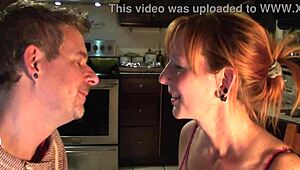 aww, me n my cute canadian couple just chillin in the kitchen, ya know?