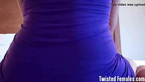 mistress dominates slave in pov femdom bdsm with face slapping until red