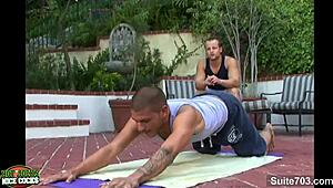 i'm so excite d watching these gay jocks sucking each other's big cocks outdoors