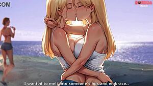 This futa shemale hooks up with stepsister for risky beach action.