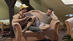 Gay men from Czech Republic enjoy raw sex and fisting.