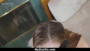 peyton robbie offers stepbro practice as wonderful stepsister