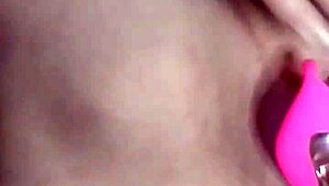 Hairless tight milf squirts with vibrator intensity