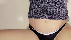 Intensely fucking my stepson's skinny Latina girlfriend with big natural tits in missionary and doggystyle while he's at the gym