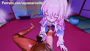 March 7th Gets Fucked In Honkai Star Rail Hentai!