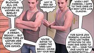 Why does this busty mature cheat in the 3d comic?