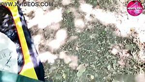 saw solo hentai girl masturbating while camping