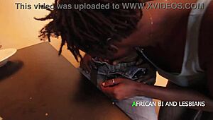 Discovering new fantasies with Lulu Vroumette CMR on her sofa. Watch me join her and James Deen Black for rough group action.