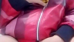 Vietnamese teen masturbates with cucumber