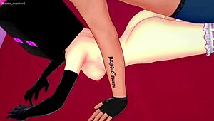 Blonde bombshell Kendall Brooks gets face-fucked before cum facial