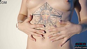 anna claire clouds strips for playboy, revealing her bombshell body