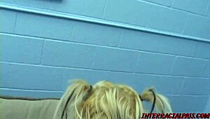 Chloe's Tiny Twat Gets Pummeled In Doggystyle And Riding. Bent Over For BBC Blowjob.