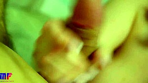 gentle close-up blowjob leads to pulsating cumshot