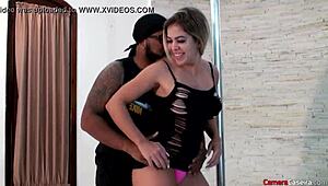 Fucking Blonde Funkeira With Interracial Pussy And Ass Action