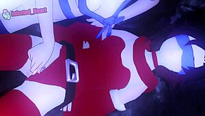 whiterose christmas 3d anime lesbian femdom squirting 😘