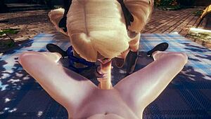 Genshin Impact Hentai - Pov Fischl Blowjob And Cum At Her Face