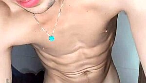 Brendo Vilhena says, 'Watch me masturbate hard on the bed.'