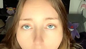 dildo sucking and wet pussy play with big clit fingering to orgasm