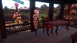 Sex doll dances teasingly in monster girl island