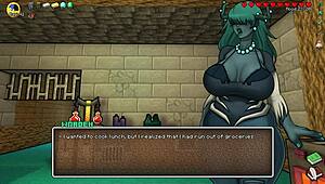 hot babe in underwear parody game