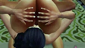 I have a horny girlfriend and we have sex in bed.