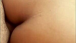 Damn! Cute brunette teen gets gangbanged hard in wild anal