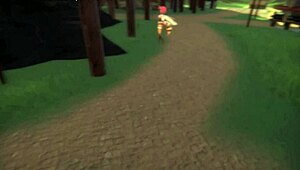 Sex doll dances teasingly in monster girl island