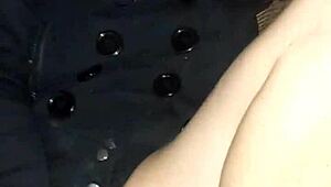 Horny MILF Velvet Rain 23 masturbates with huge toys and squirts intensely.