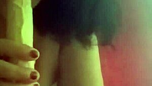 I tease my big tits and lick them