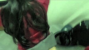 Latina Amateur Fucks Friend In Bathroom Uniform