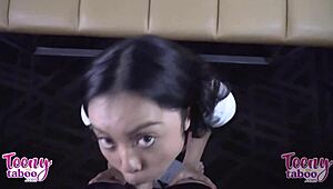 Coed Luna Mills Meets Mr. Brogan in Class