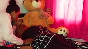 Teen Stepsister Wakes Up Horny for Rough Deepthroat and Creampie