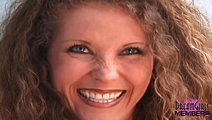 gorgeous brunette with big tits strips during steamy casting interview