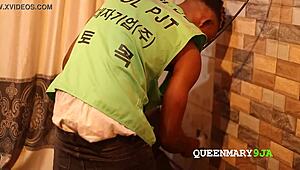 so this television repairer totally banged a mexican housewife right on her own bed