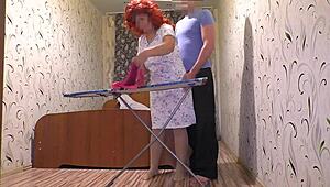 Mature Step Mom Helped Her Cum and Framed That Big Ass!