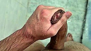 A solo shower scene with a hot gay twink.