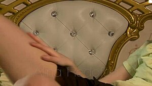 teenage girl alina wants to touch her pussy but im a virgin and groping myself close-up