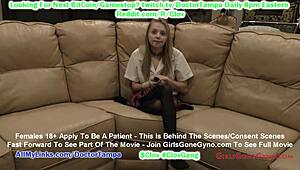 Clov - Ava Siren’s 1st Gyno Exam with Doctor Tampa Probing Deep