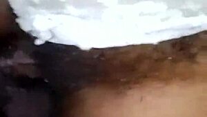 this housewife in black panties seduces me to taste her tight pussy, and i dive in for creampie fun!